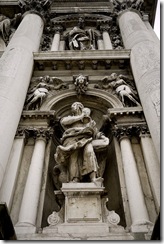 Sculptures on Santa Maria della Salute church