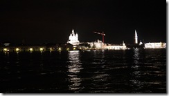 View from Giudecca island (night photo)